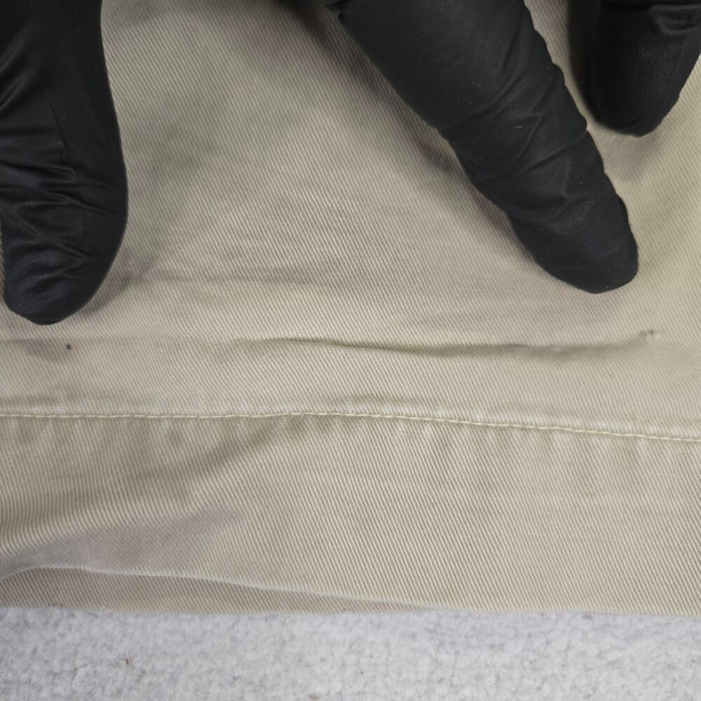 VTG Abercrombie Fitch Pants Officer Chino Men 34x30 Khaki Drawstring Preppy Y2k - Picture 13 of 16